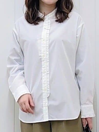 itoさんの「Dessin｜【洗える】フリルネックブラウス」を使ったコーディネート