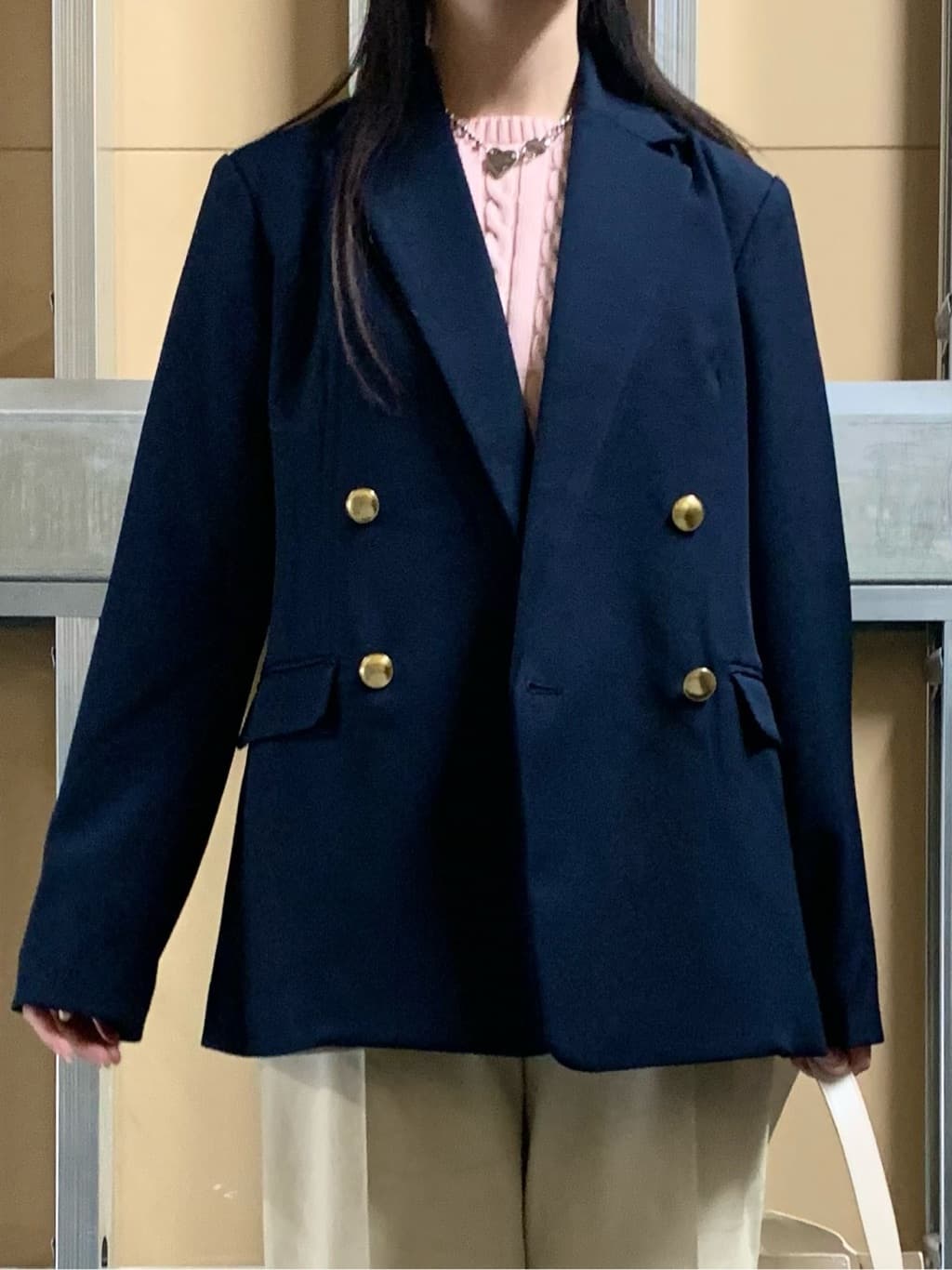sahoさんの「THE SHOP TK｜【POLO BCS 別注】5分袖ケーブルニット」を使ったコーディネート