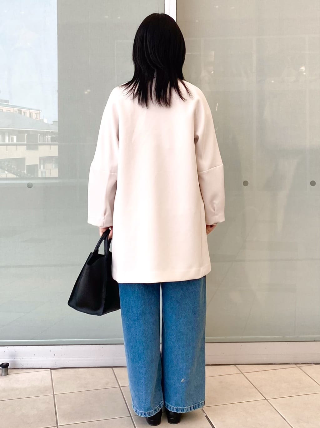 Jeanさんの「OPAQUE.CLIP｜フォルムスリーブミドルコート【洗濯機OK】」を使ったコーディネート