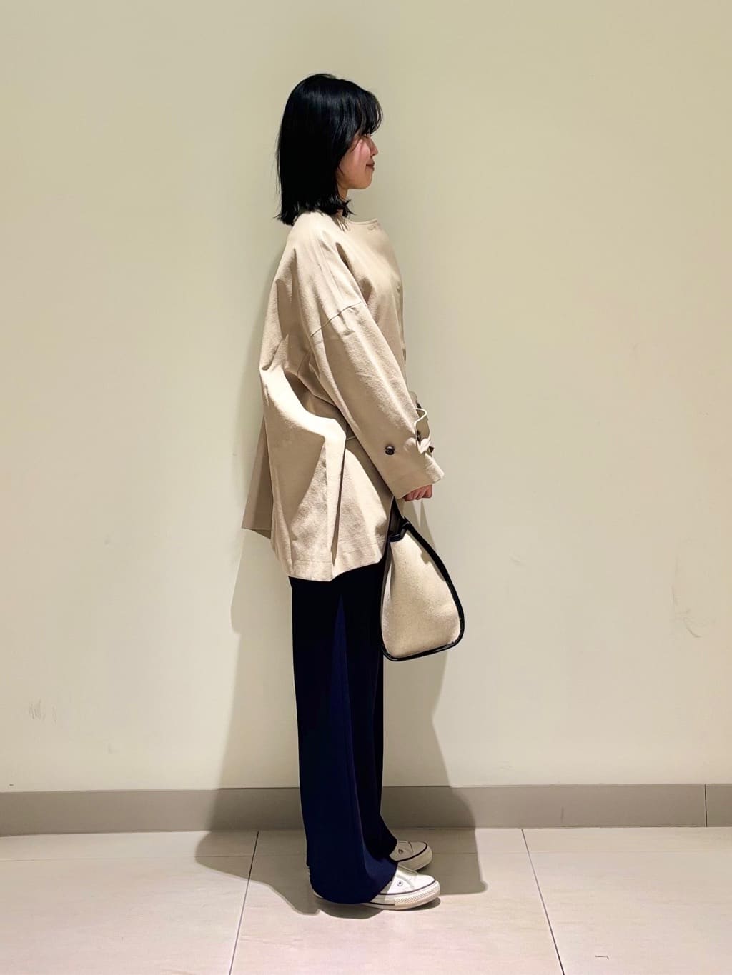 mayuさんの「Dessin｜【洗える】ストレッチツイルワイドパンツ」を使ったコーディネート