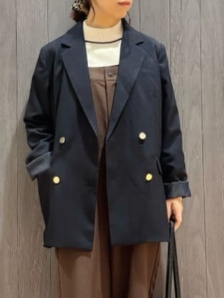 meiさんの「SHOO･LA･RUE｜【S-LL】大人カジュアルに ベアトップ風 キャミサロペット」を使ったコーディネート