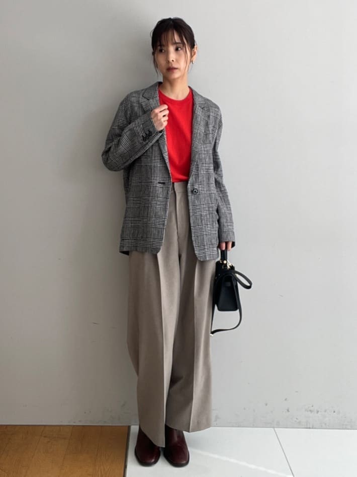 misaさんの「DRESSTERIOR｜【ウォッシャブル】コットンシルクフレンチスリーブニット」を使ったコーディネート