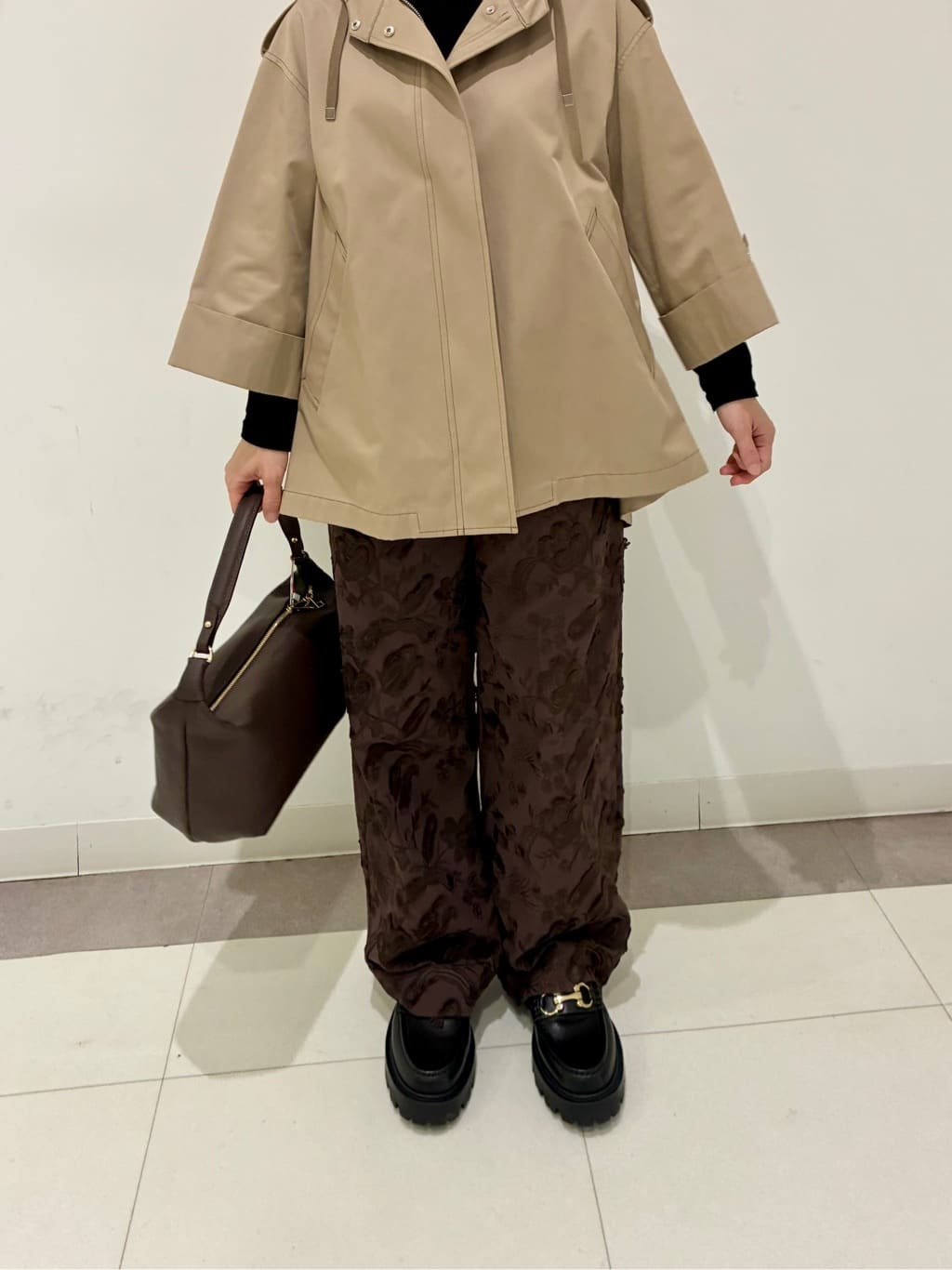 Reecoさんの「DRESSTERIOR｜【ウォッシャブル/撥水素材】Ａライン ショートモッズコート」を使ったコーディネート