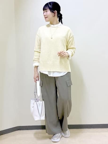  beni_gingerさんの「Reflect｜【レイヤードにおすすめ◎】ロング丈リラクシーニット」を使ったコーディネート