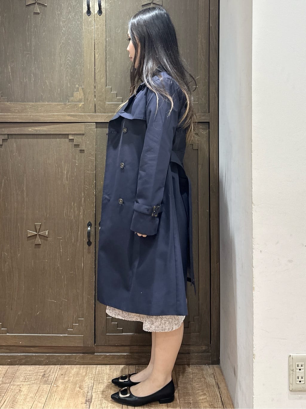 kanaさんの「index｜撥水トレンチコート【洗濯機OK／花粉対応】《XS～3L》」を使ったコーディネート