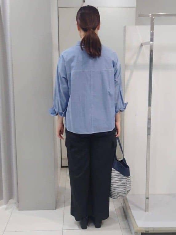 AZUSAさんの「Reflect｜【羽織にも◎】ダンガリーシャツ」を使ったコーディネート