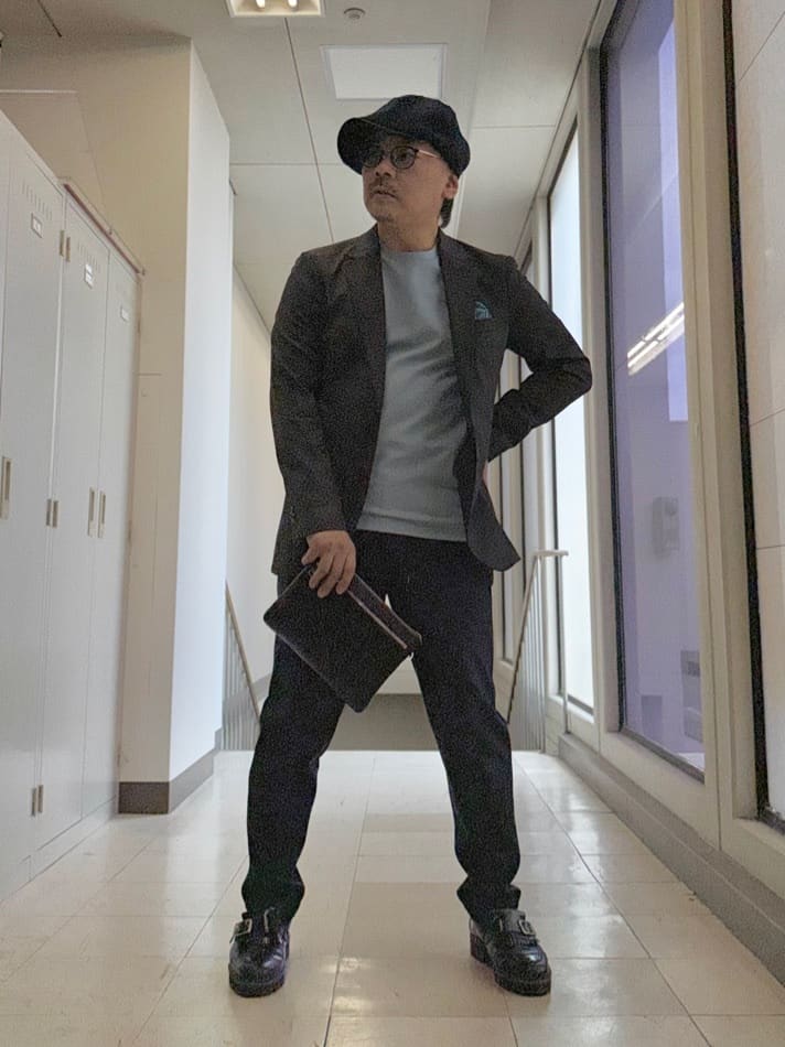 MAKOTO AIさんの「TAKEO KIKUCHI｜【360&deg;ストレッチ／軽量】None Of Stress ライト ジャケット（セットアップ対応）」を使ったコーディネート