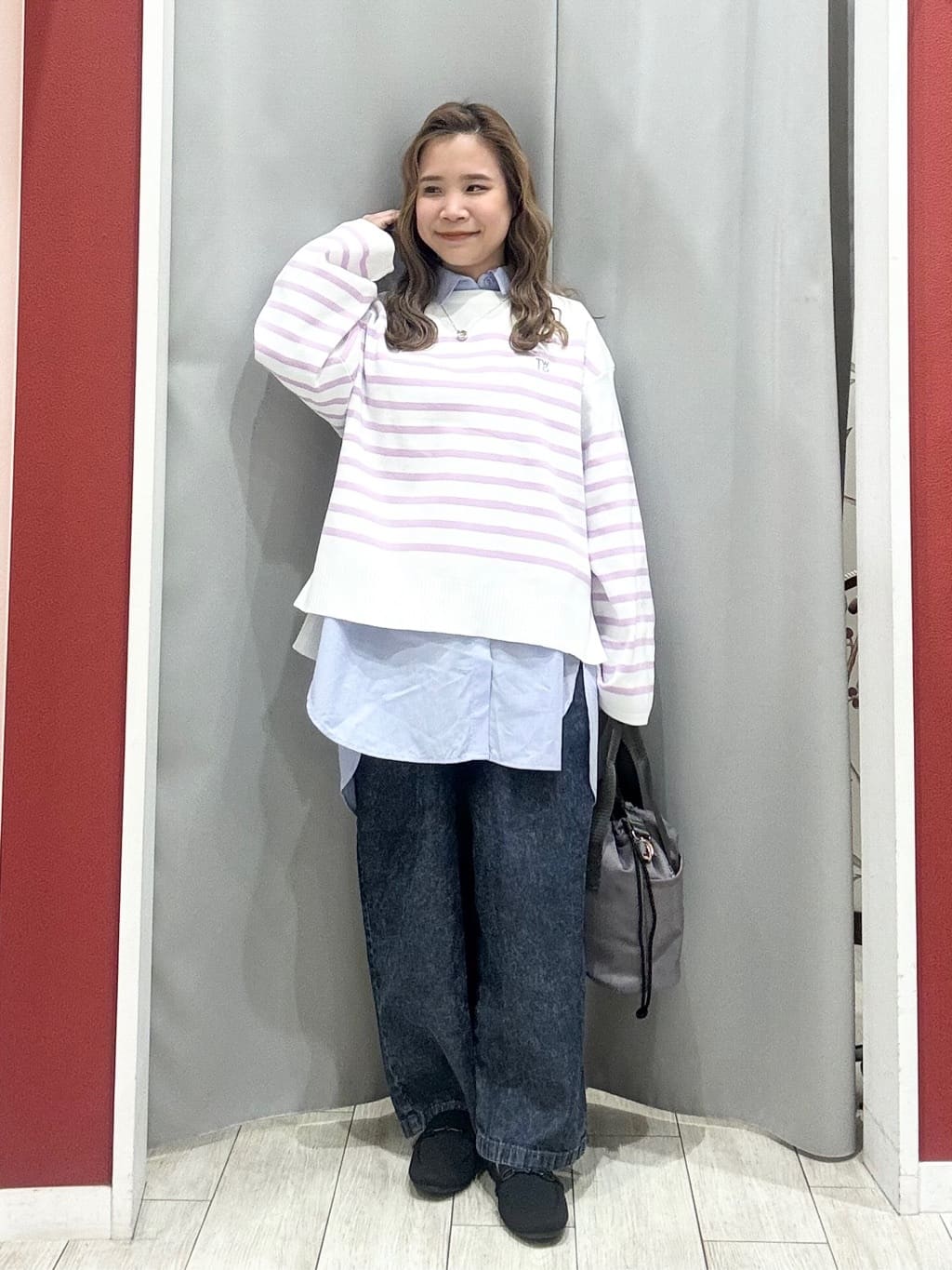shioさんの「SHOO･LA･RUE｜楽にきちんと見られたい　大人カジュアルボーダーニット」を使ったコーディネート