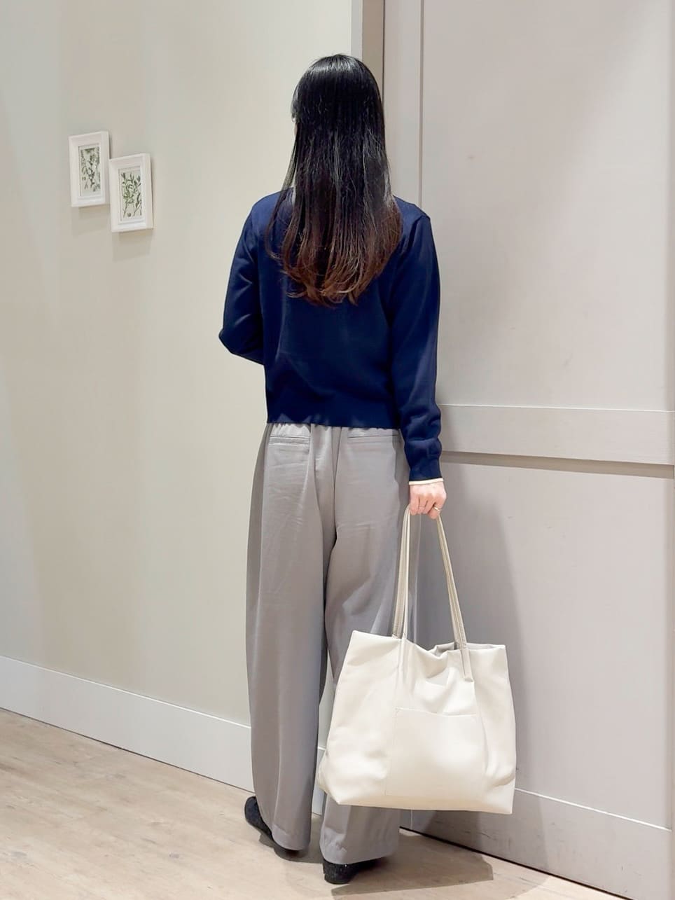 Mayuさんの「grove｜レイヤード風配色カーディガン」を使ったコーディネート