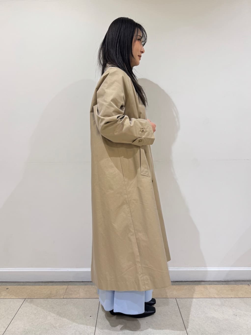 haruさんの「Dessin｜シャンブレースプリングコート」を使ったコーディネート
