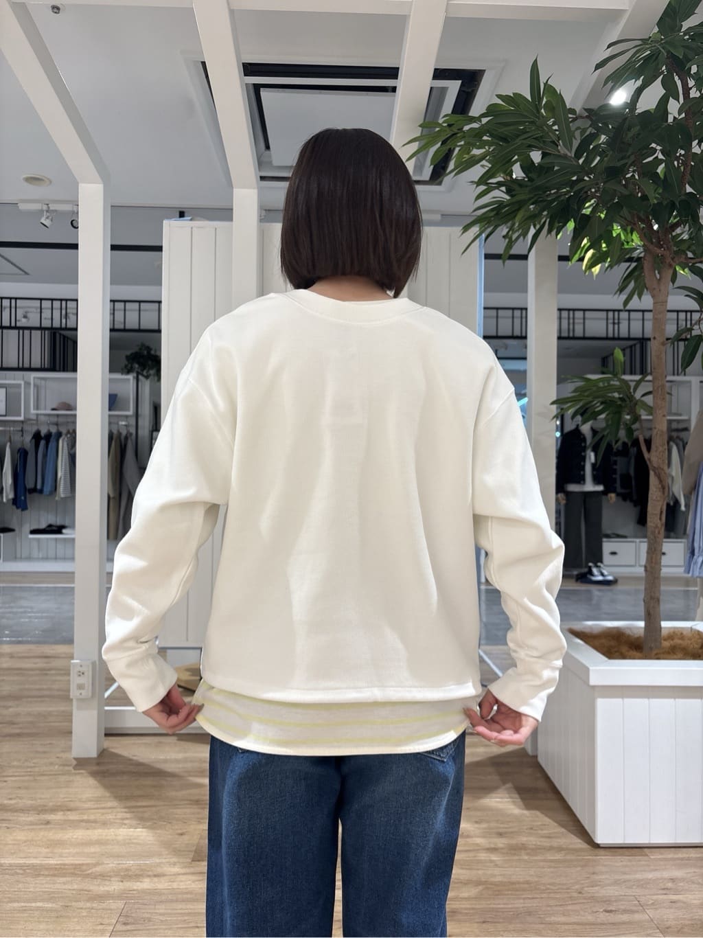 hinakoさんの「Dessin｜【洗える】リラックスフレアシルエット12OZデニム」を使ったコーディネート