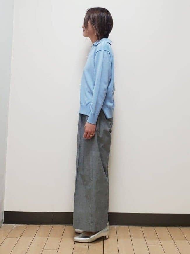 yuuさんの「Reflect｜スキッパーネックニットプルオーバー」を使ったコーディネート