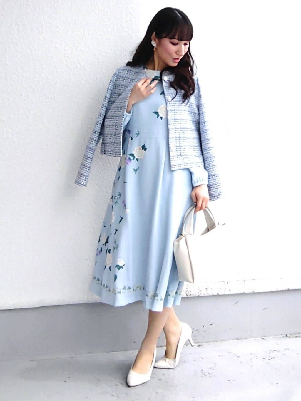 keinaさんの「SunaUna｜【ON/OFF着回し】カラーツイードジャケット」を使ったコーディネート