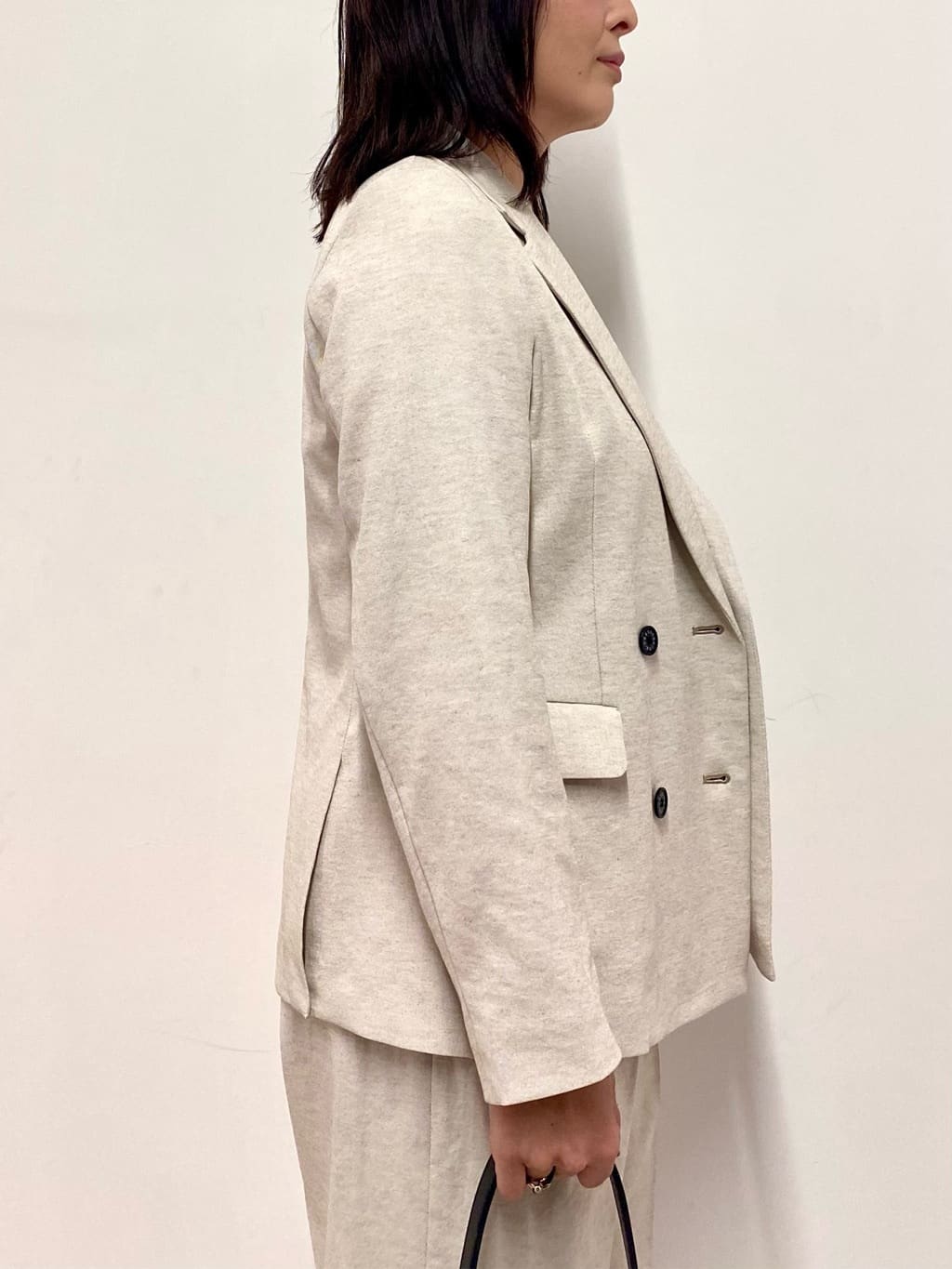 Sawaguchiさんの「DRESSTERIOR｜【セットアップ可/吸水速乾/ウォッシャブル】リネンブレンドオックスダブルジャケット」を使ったコーディネート
