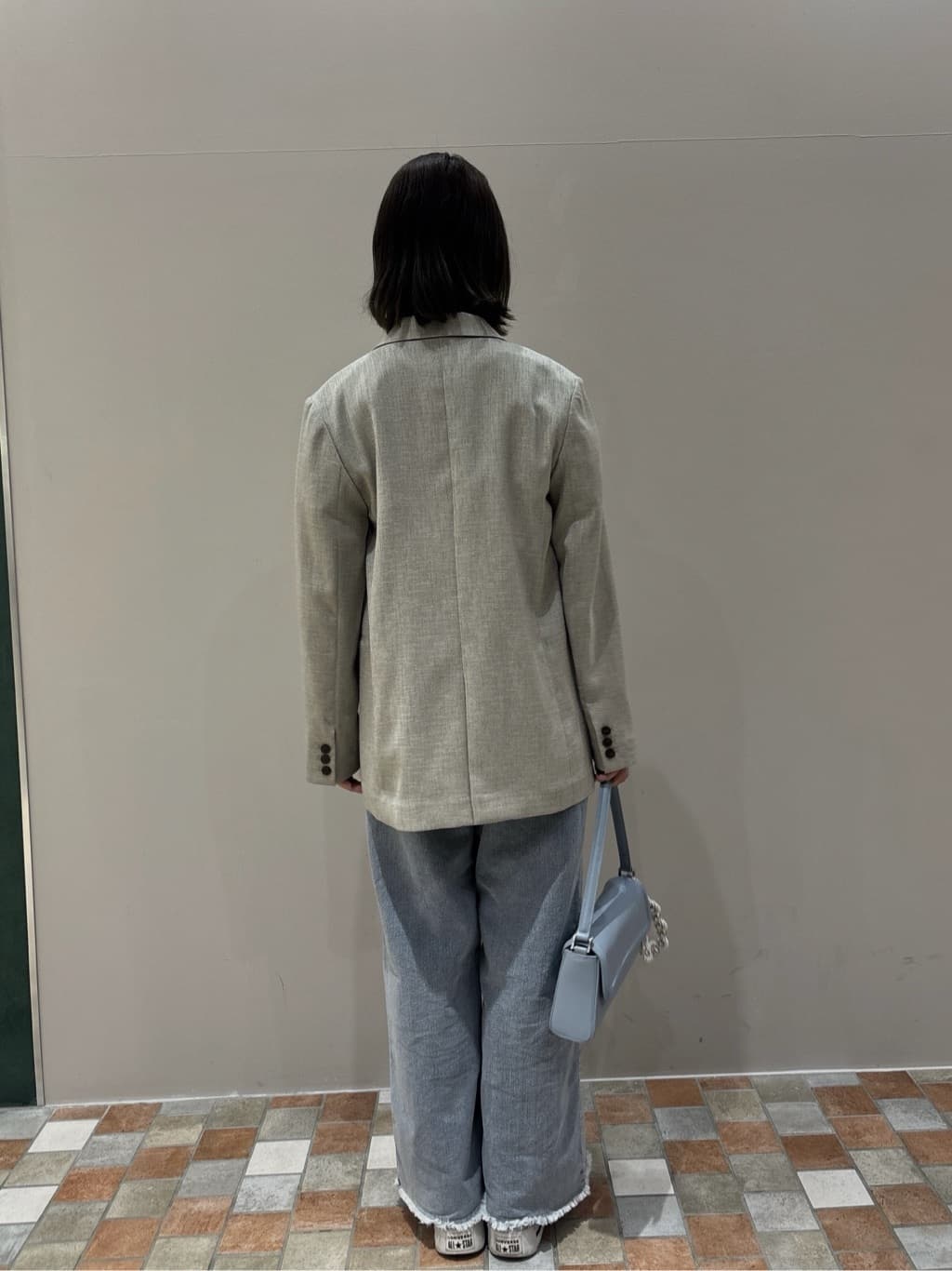 みゆさんの「INDIVI｜ダブルブレストオーバージャケット」を使ったコーディネート
