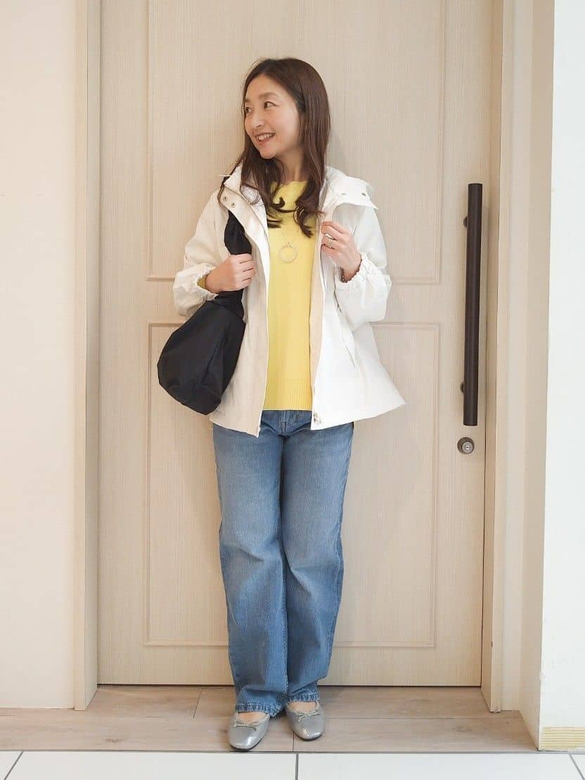 mi-saさんの「SHOO･LA･RUE｜【洗濯機可/セットアップ可】さりげないラメ使いで差をつける クルーネックニット」を使ったコーディネート