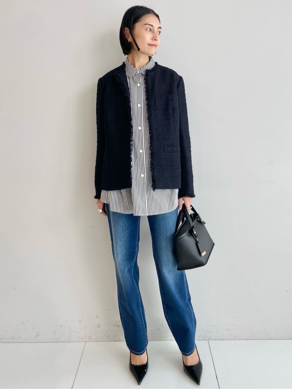 AYAさんの「UNTITLED｜【仕事着/スーツ】ファンシーツイード ジャケット」を使ったコーディネート