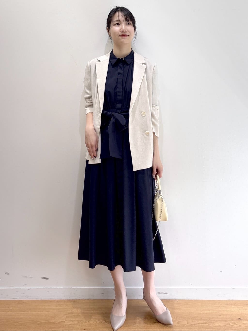 sachikoさんの「OPAQUE.CLIP｜【UV／接触冷感】ダブルブレストジャケット《防シワ加工／洗える》」を使ったコーディネート