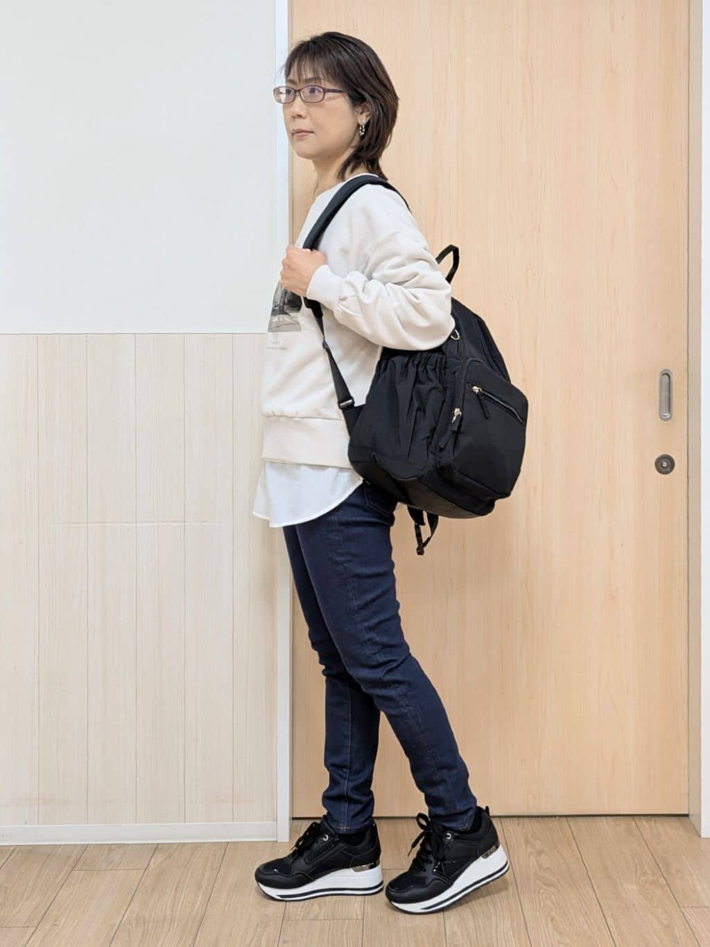 YuAさんの「SHOO･LA･RUE｜【SHOO・LA・RUE DENIM】毎日使いたくなる ストレッチデニムスキニーパンツ」を使ったコーディネート