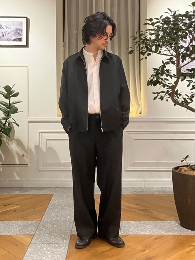 junyaさんの「DRESSTERIOR｜【ウォッシャブル】ウールハリントン ジャケット」を使ったコーディネート