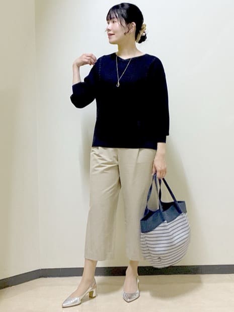  beni_gingerさんの「Reflect｜【パンツ合わせにぴったり◎】ゆったりオフボディニット」を使ったコーディネート