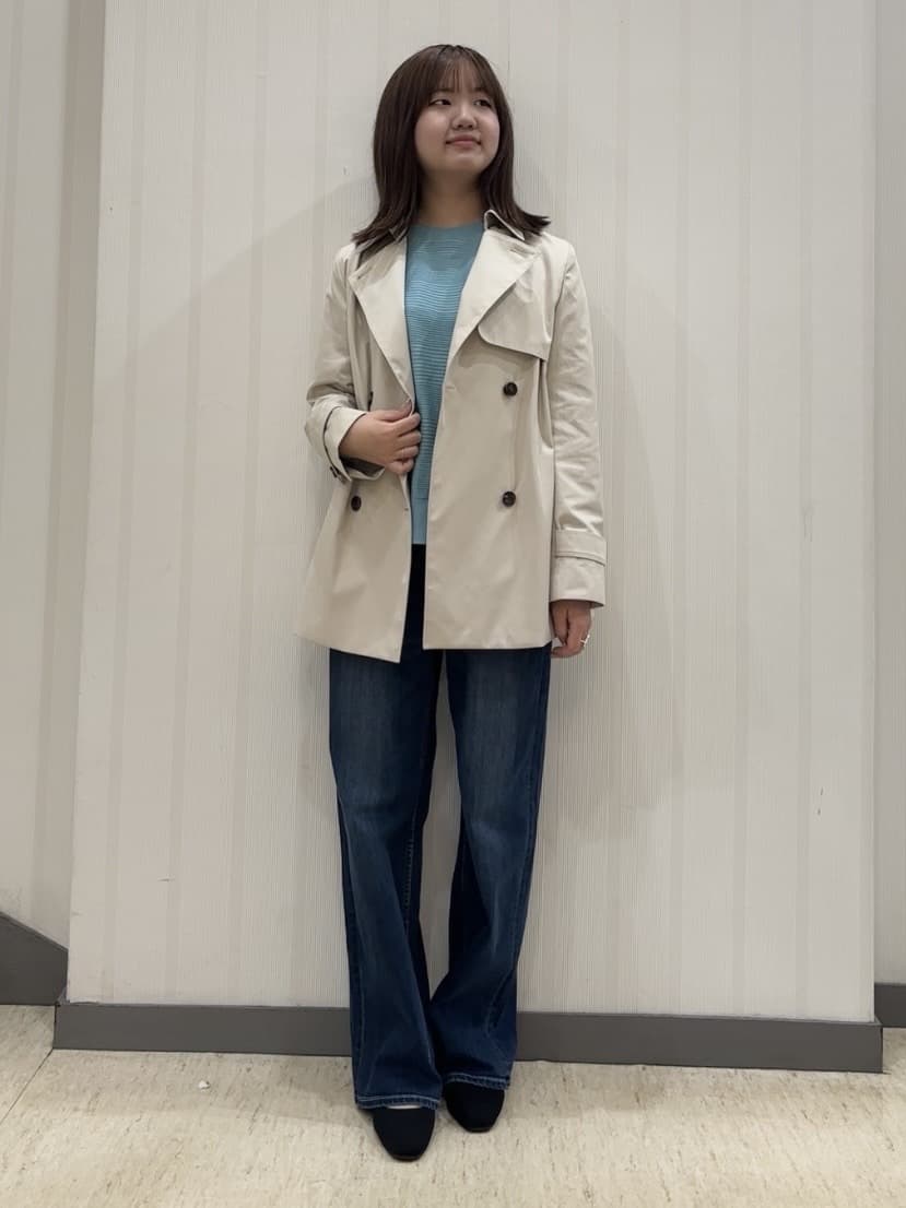 ちひさんの「INDIVI｜【洗える／キレイ色】体型カバー無縫製ニット」を使ったコーディネート