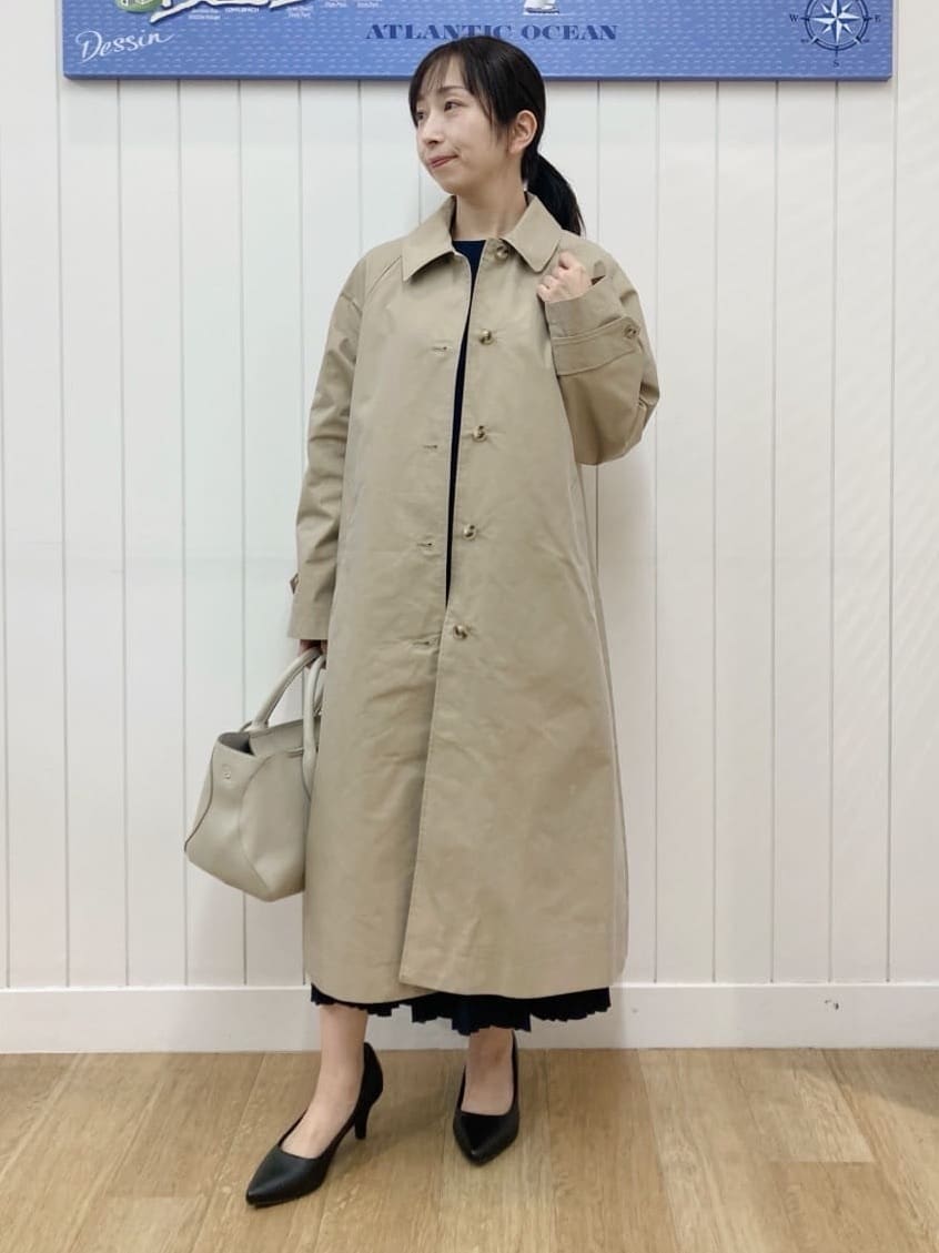 yoshiさんの「Dessin｜シャンブレースプリングコート」を使ったコーディネート