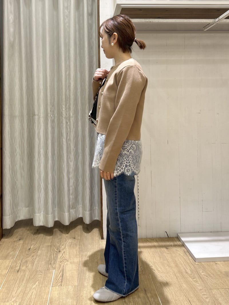 ga_riさんの「THE SHOP TK｜ハーフミラノカーデ」を使ったコーディネート