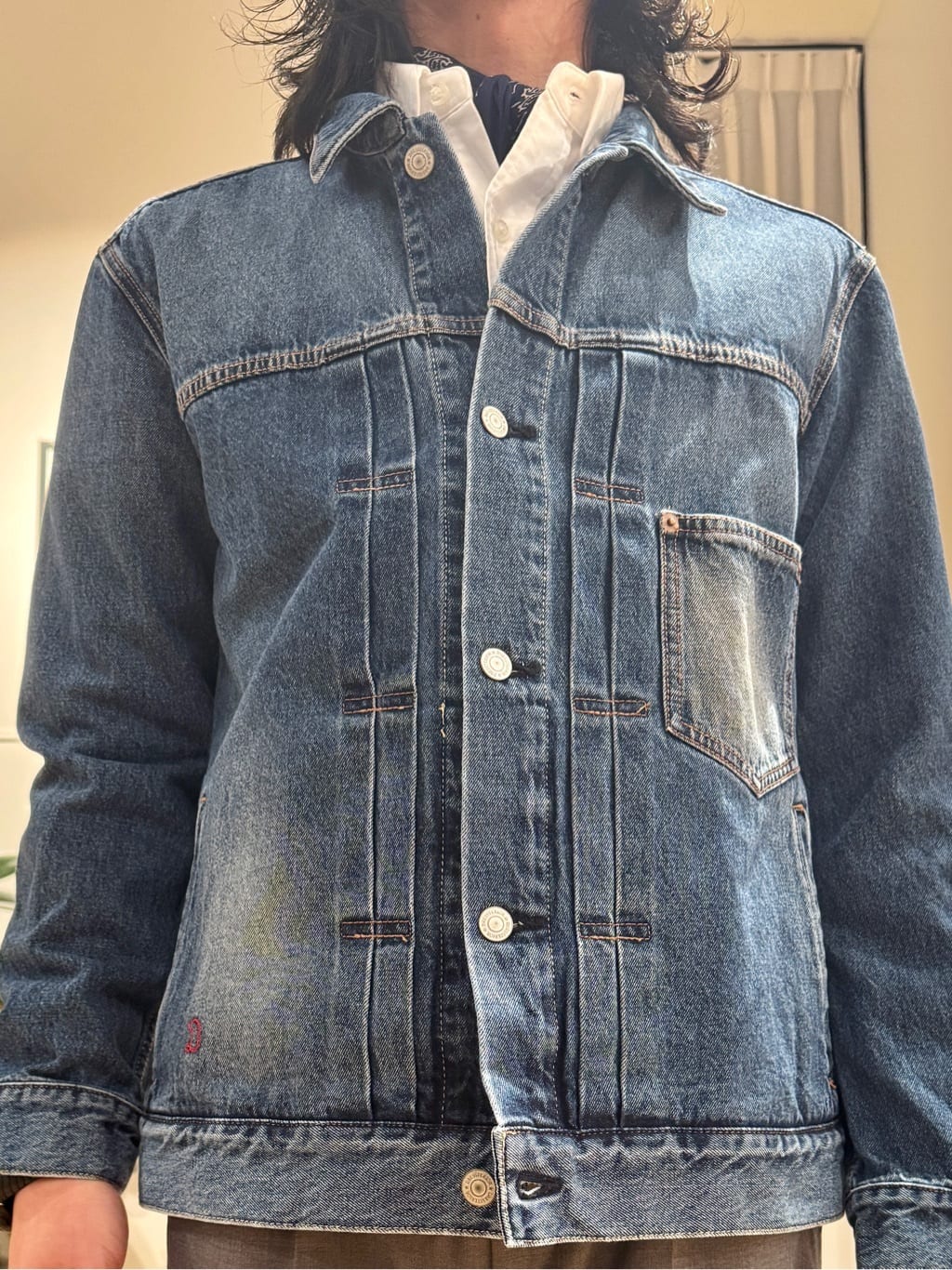 kawarataniさんの「DRESSTERIOR｜◆ファーストモデル ユーズドデニムGジャン」を使ったコーディネート