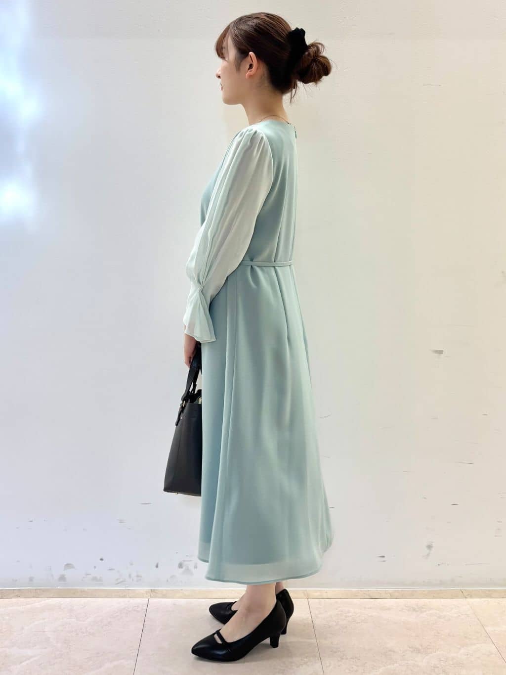 Satoさんの「Reflect｜【SS-4Lサイズ／付属リボン】スリーブデザインジョーゼットワンピース」を使ったコーディネート