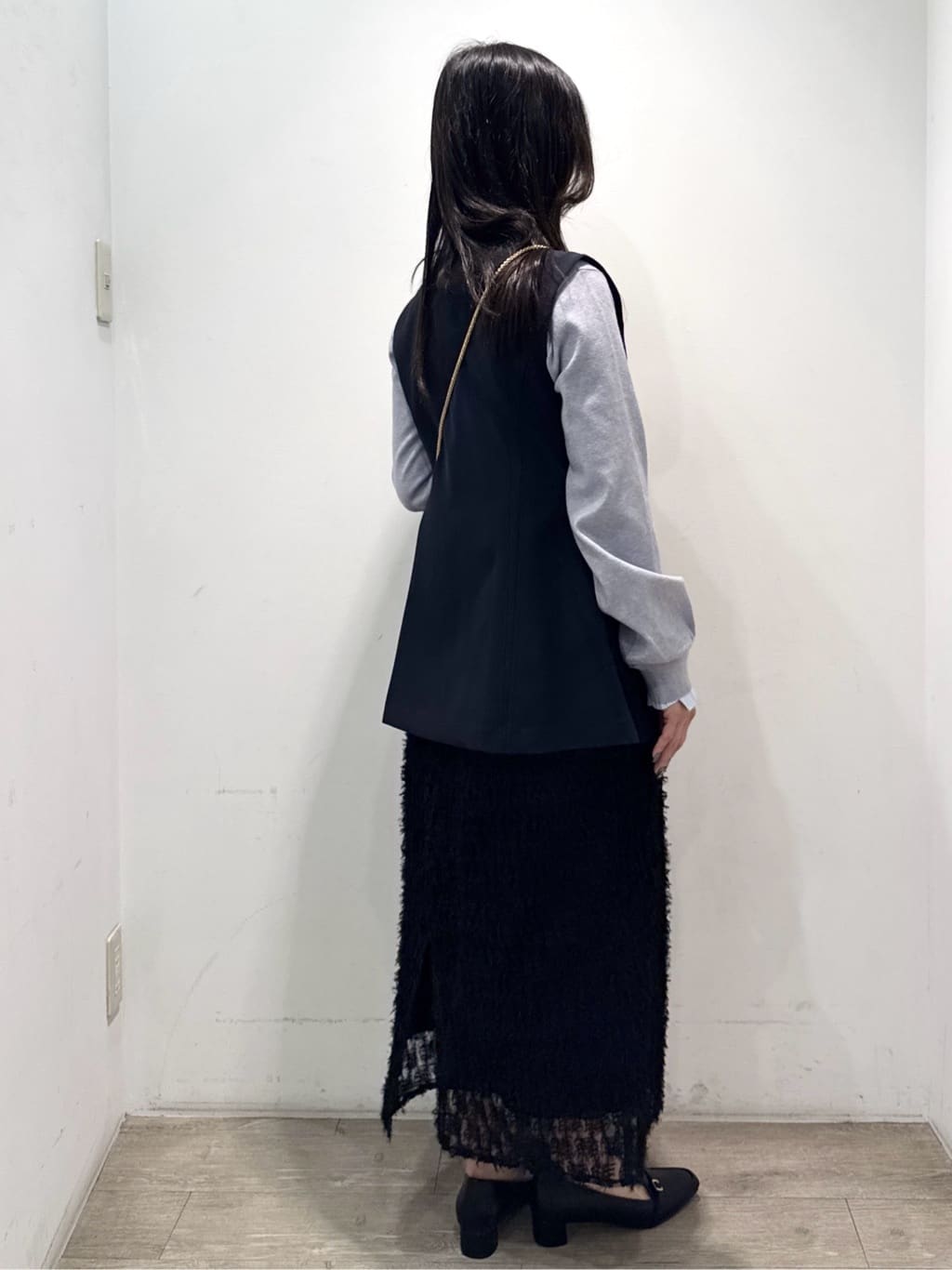yuicciさんの「OPAQUE.CLIP｜ペプラムジレ／セットアップ対応可【洗濯機OK】」を使ったコーディネート