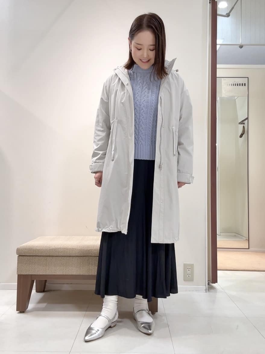 YUIさんの「UNTITLED｜◆【2WAY/洗える/はっ水】グログランモッズコート」を使ったコーディネート