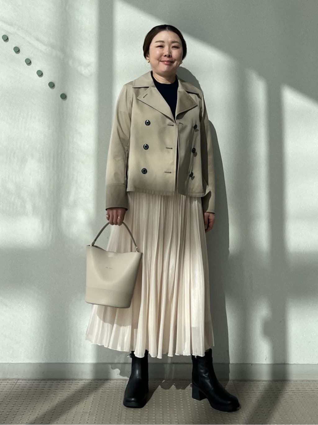Soeさんの「DRESSTERIOR｜◆【ウォッシャブル】コットンフルニードルニット」を使ったコーディネート