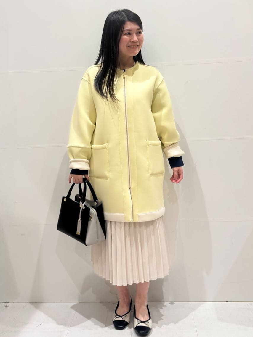 Minさんの「OPAQUE.CLIP｜リバーシブル配色ノーカラーコート【洗濯機OK】」を使ったコーディネート