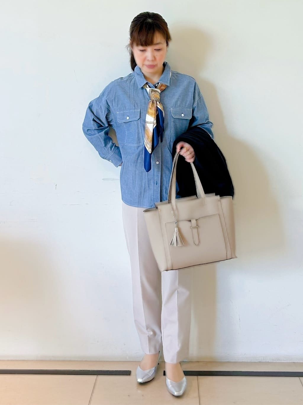 ひーさんの「Reflect｜【SS-4Lサイズ／UVカット／接触冷感】匠ジャケット／ロングテーラード」を使ったコーディネート