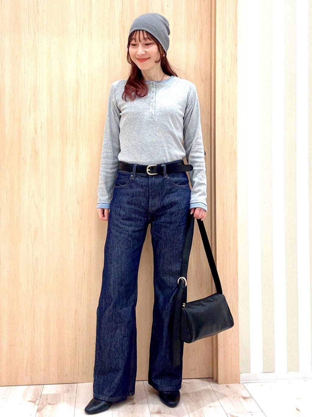 ririさんの「SHOO･LA･RUE｜シンプル牛革ベルト（3cm巾）」を使ったコーディネート