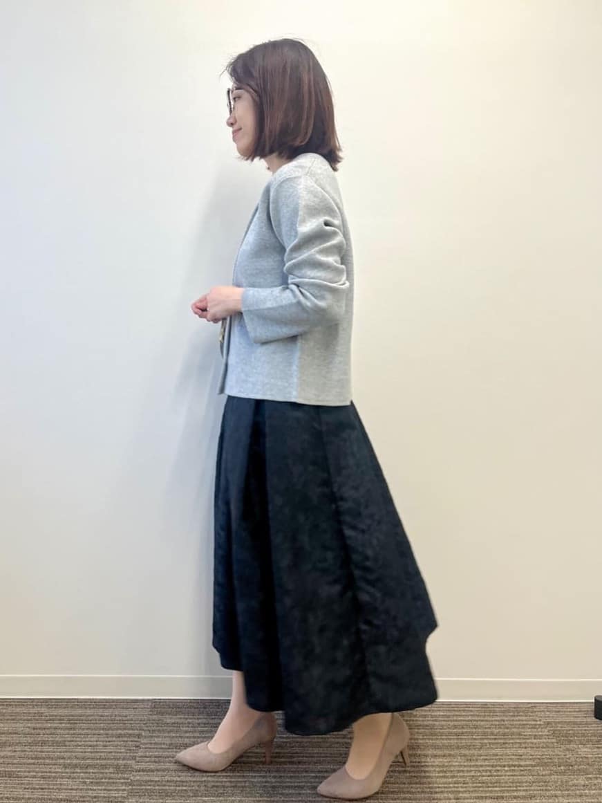 saoriさんの「【花粉防止／手洗い可】ニットジャケット」を使ったコーディネート