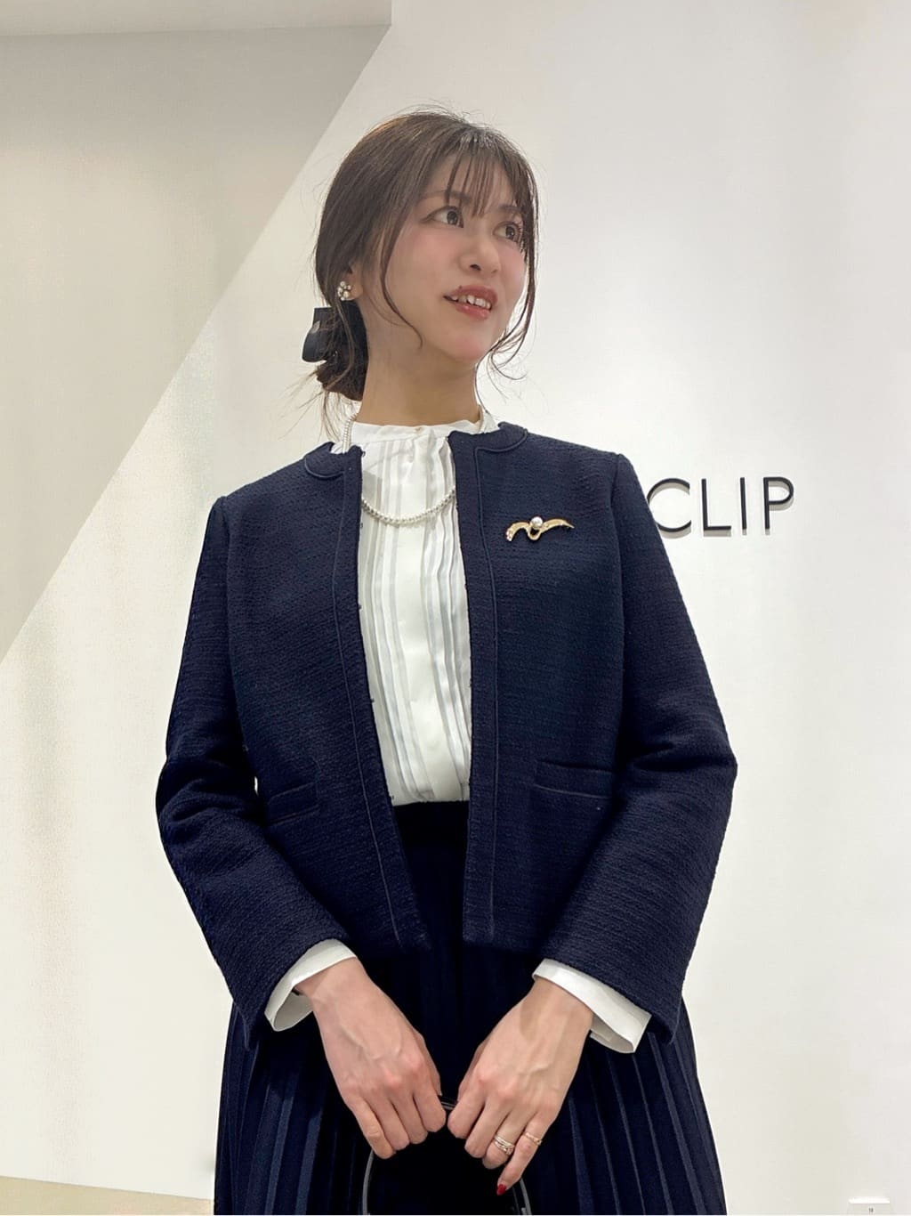 もんちゃんさんの「OPAQUE.CLIP｜《通勤対応》 コットンツイードジャケット」を使ったコーディネート