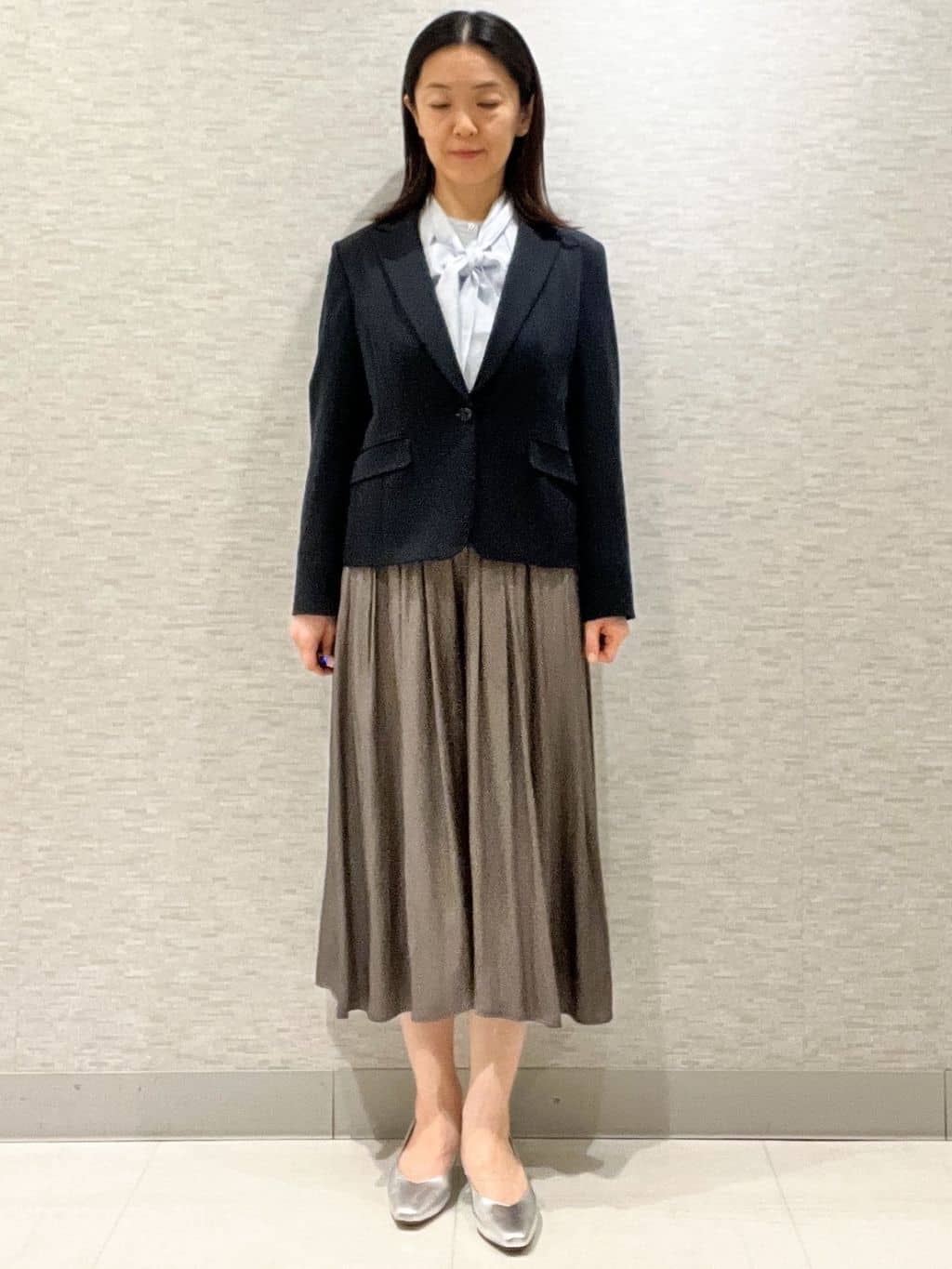 marikoさんの「Reflect｜【SS-4Lサイズ】匠ジャケット／ベーシックテーラード／WEB先行カラーあり」を使ったコーディネート