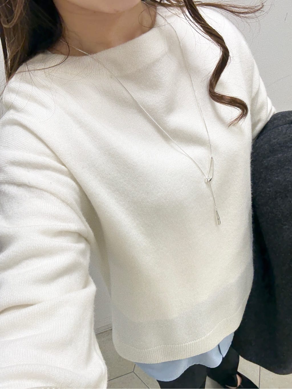 kahoさんの「INDIVI｜【軽量／ウール混】ライトフォルム ロングコート」を使ったコーディネート