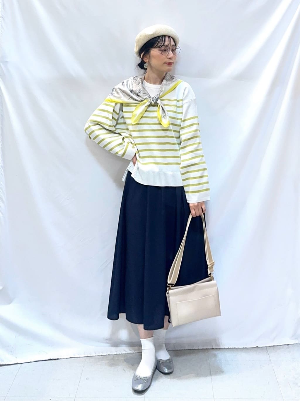 𝐇𝐢𝐫𝐨𝐦𝐢さんの「SHOO･LA･RUE｜ふんわり女性らしさあふれる ギャザーフレアスカート」を使ったコーディネート