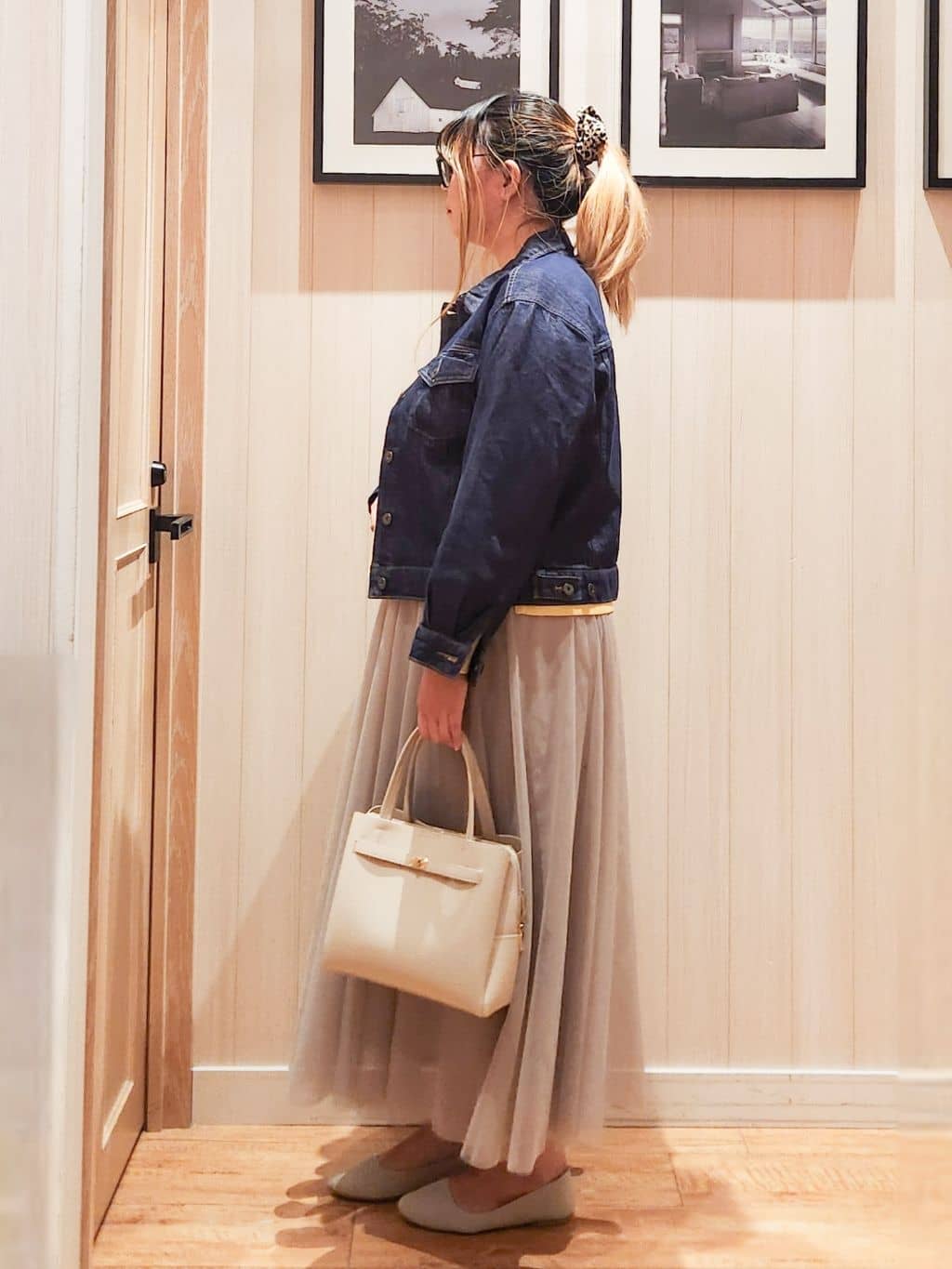 れーやんさんの「SHOO･LA･RUE｜【SHOO・LA・RUE DENIM】羽織るだけでこなれる　オーバーサイズデニムジャケット」を使ったコーディネート