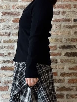 tokiさんの「THE SHOP TK｜レースレイヤードリブニット」を使ったコーディネート