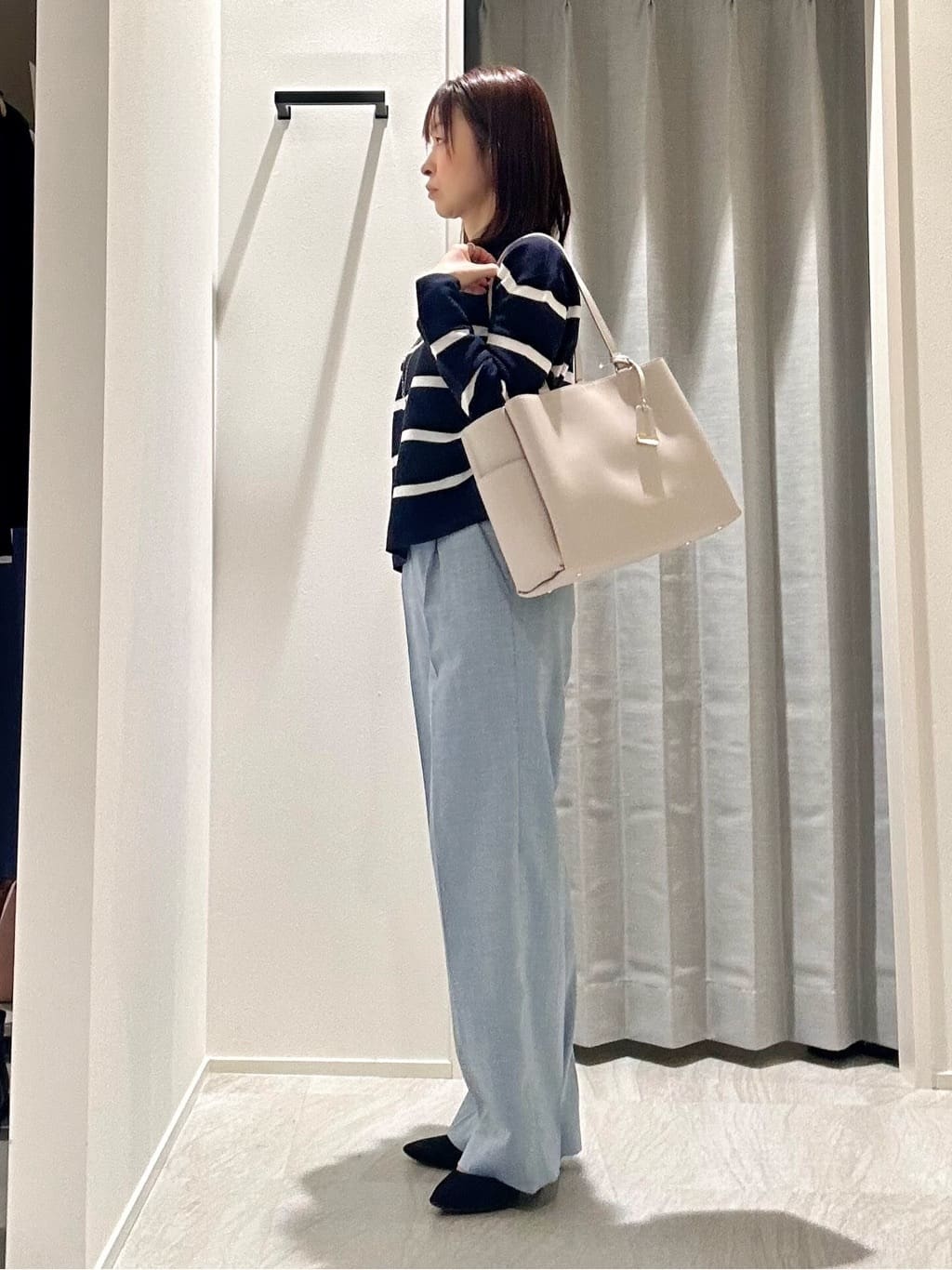 anaさんの「UNTITLED｜◆【ゆったり/洗える】クロップドニットプルオーバー」を使ったコーディネート