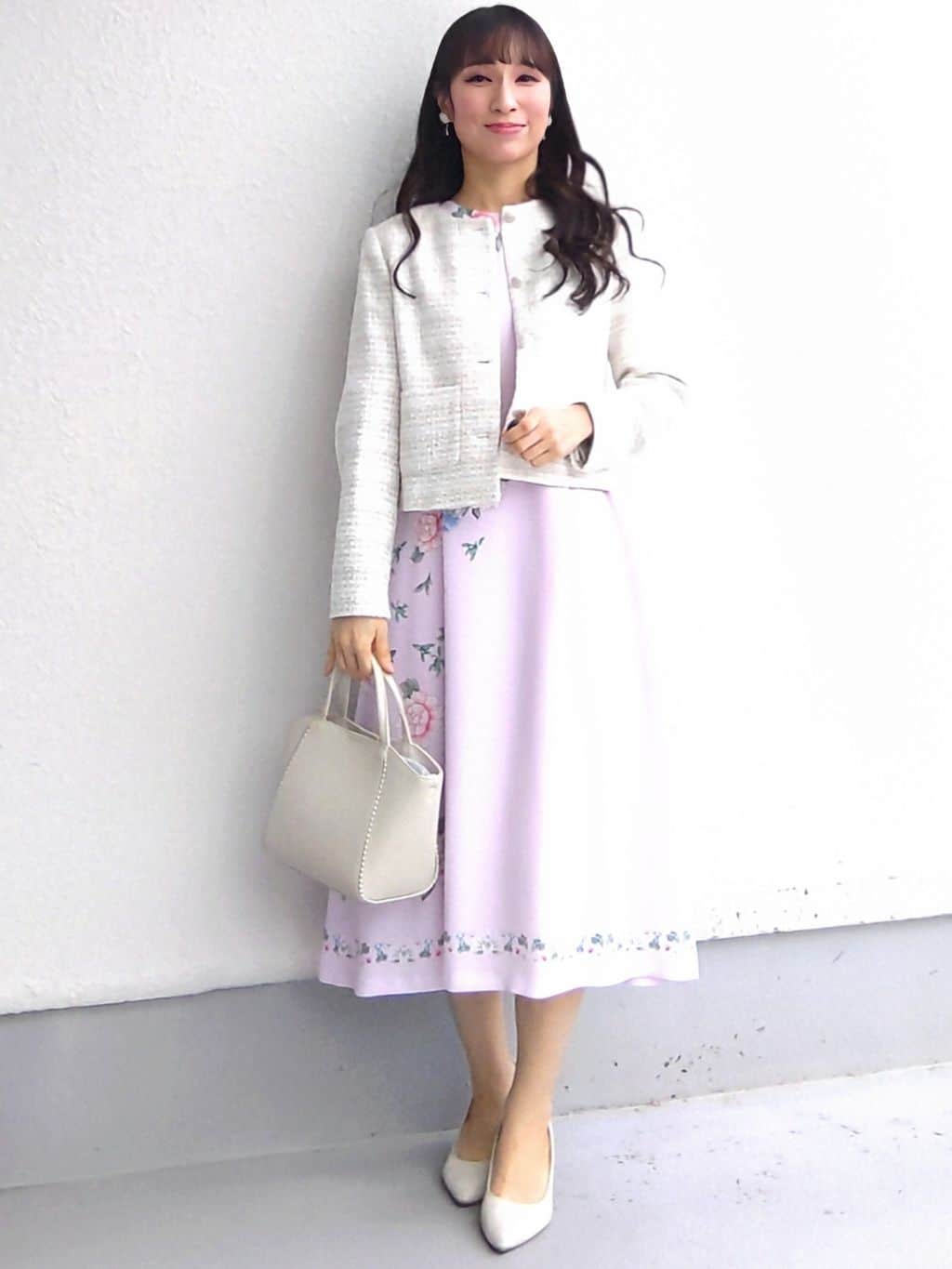 keinaさんの「SunaUna｜【ON/OFF着回し】カラーツイードジャケット」を使ったコーディネート