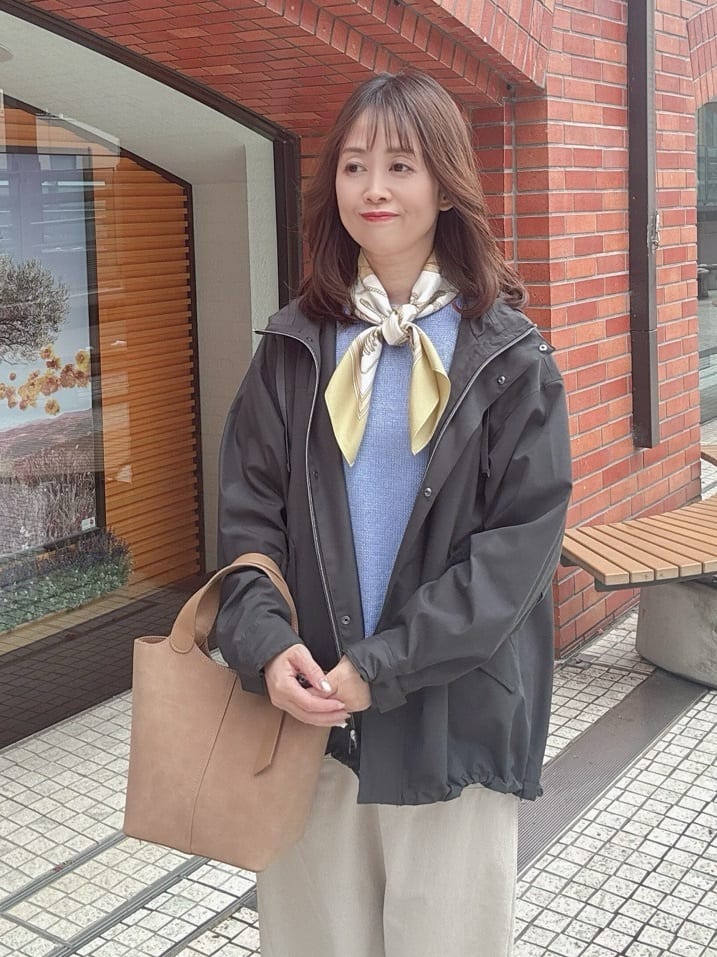 makiさんの「UNTITLED｜◆【洗える/光沢感】ファンシーヤーンニット」を使ったコーディネート