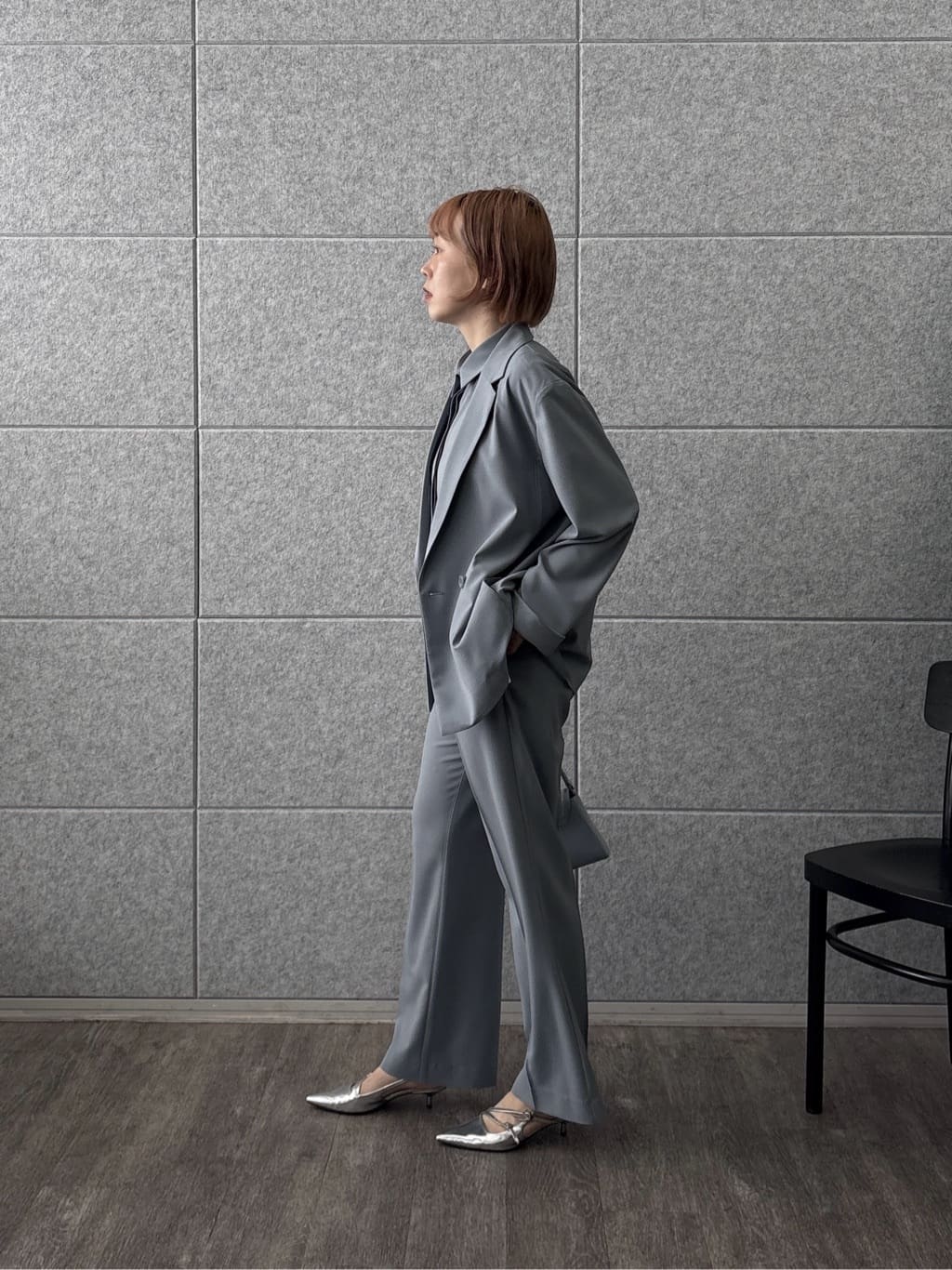mikuさんの「INDIVI｜Comfy SET UP｜フレアスリーブブラウス【セットアップ対応／通勤／カセット服／接触冷感／UV」を使ったコーディネート