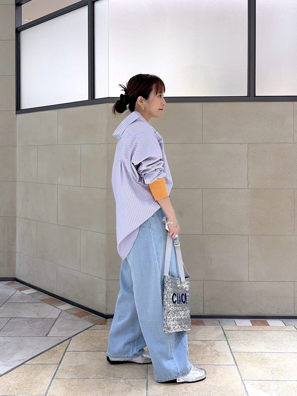 よねさんの「INDIVI｜Timeless｜ビッグポケットフォルムシャツ【接触冷感】」を使ったコーディネート