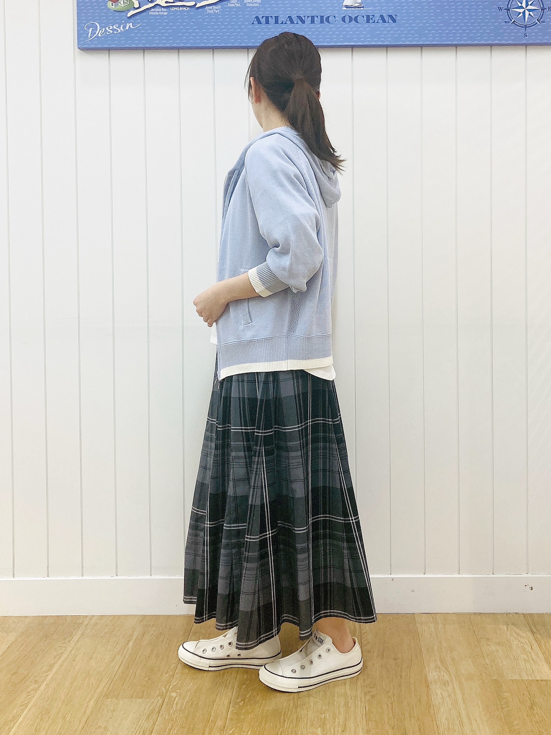 yoshiさんの「Dessin｜【洗える】リネン混フーデッドパーカー」を使ったコーディネート