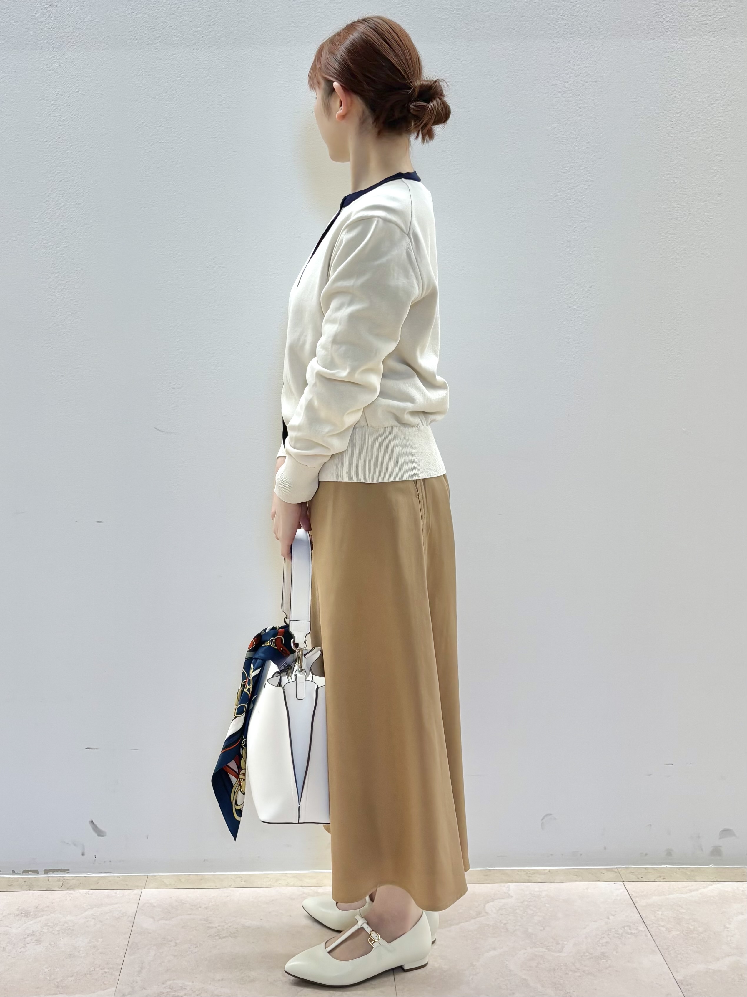Satoさんの「Reflect｜【アンサンブル可】バイカラーカーディガン」を使ったコーディネート